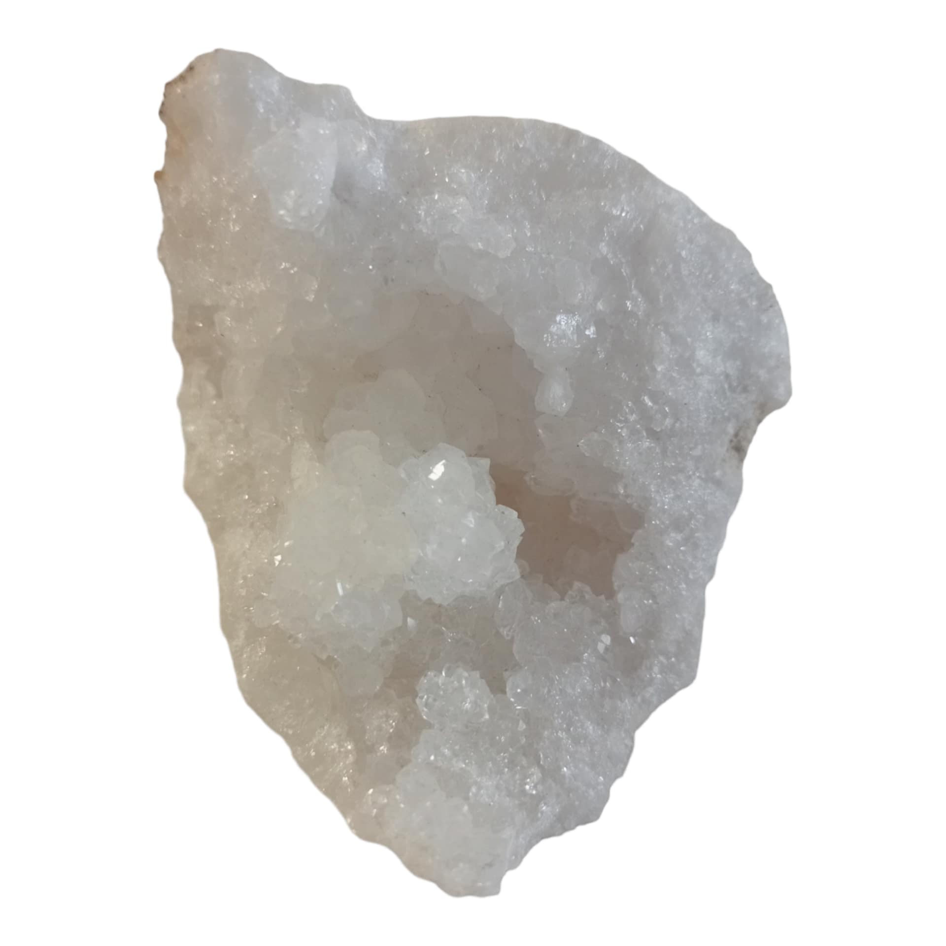 Media Geoda de Cuarzo Blanco - Imagen 4
