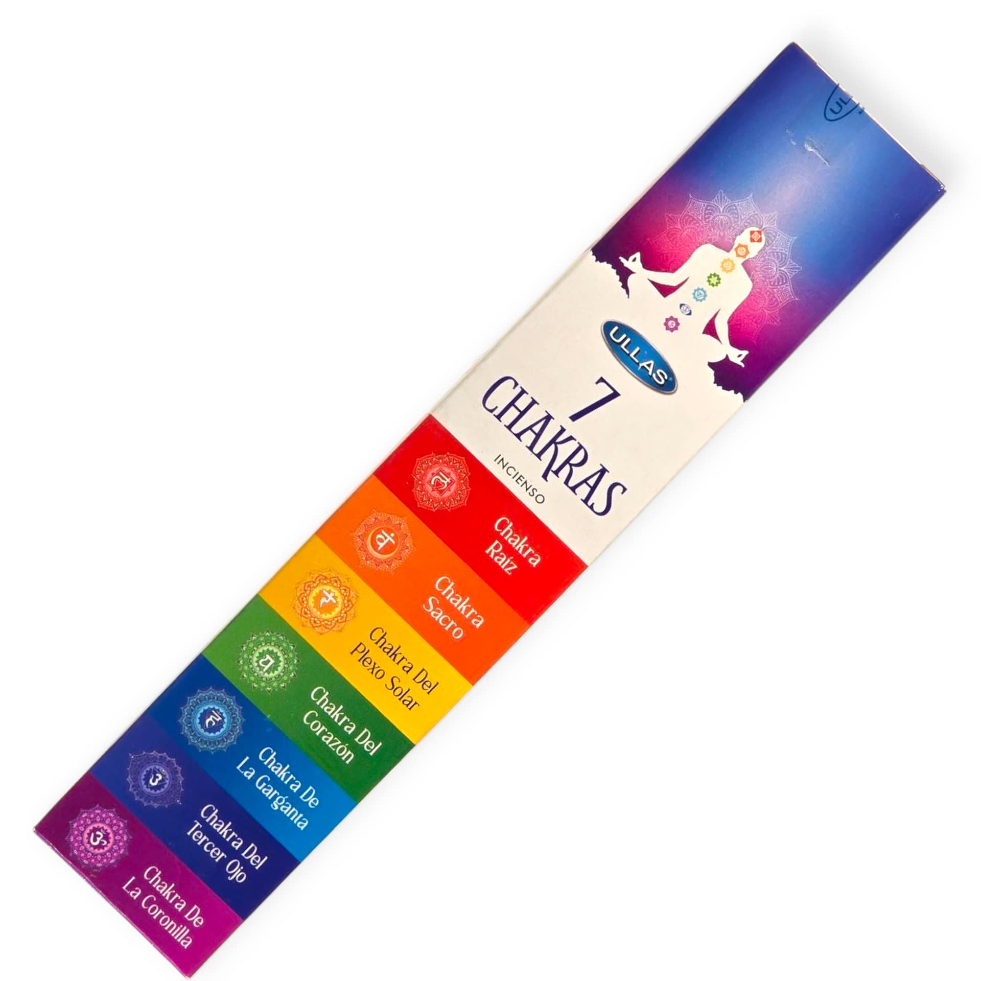 Pack de incienso 7 chakras con sobres individuales Varillas de incienso para reiki y meditación