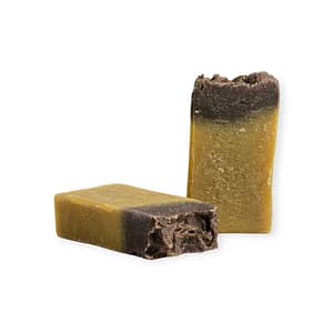 Jabón artesano de azufre natural, ideal para piel grasa o con acné, con propiedades purificantes y antibacterianas